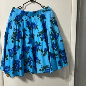 ALTERED Micheline Pitt Blue Rose skirt